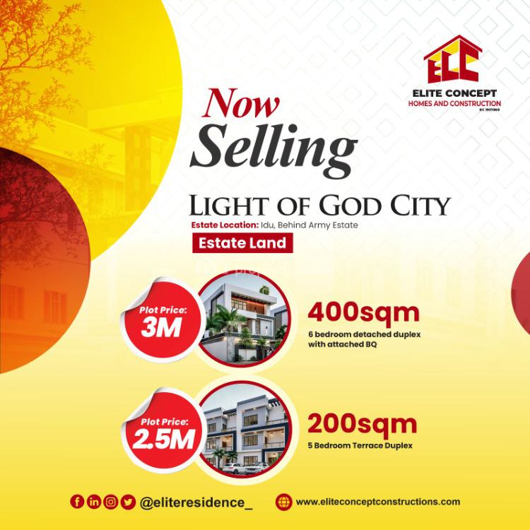 Estate Land, Idu Elite Residence, Idu Industrial, Abuja, Residential Land for Sale