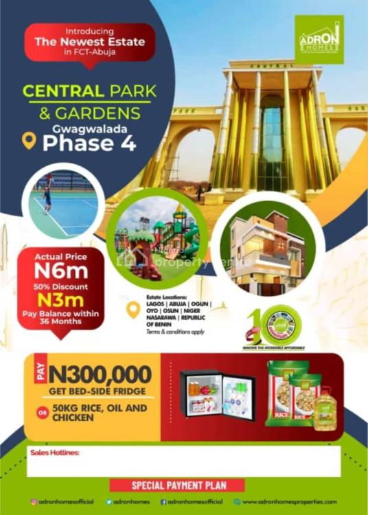 Land, Central Park and Gardens Phase 4, Gwagwalada, Abuja, Residential Land for Sale