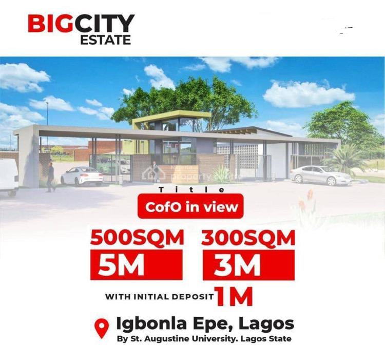 Strategic Location of Estate Land, Big City, Igbonla, Epe, Lagos, Residential Land for Sale