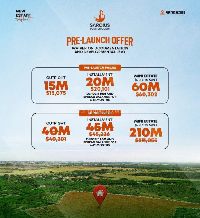 Land, Sardius Estate, Port Harcourt, Rivers, Mixed-use Land for Sale