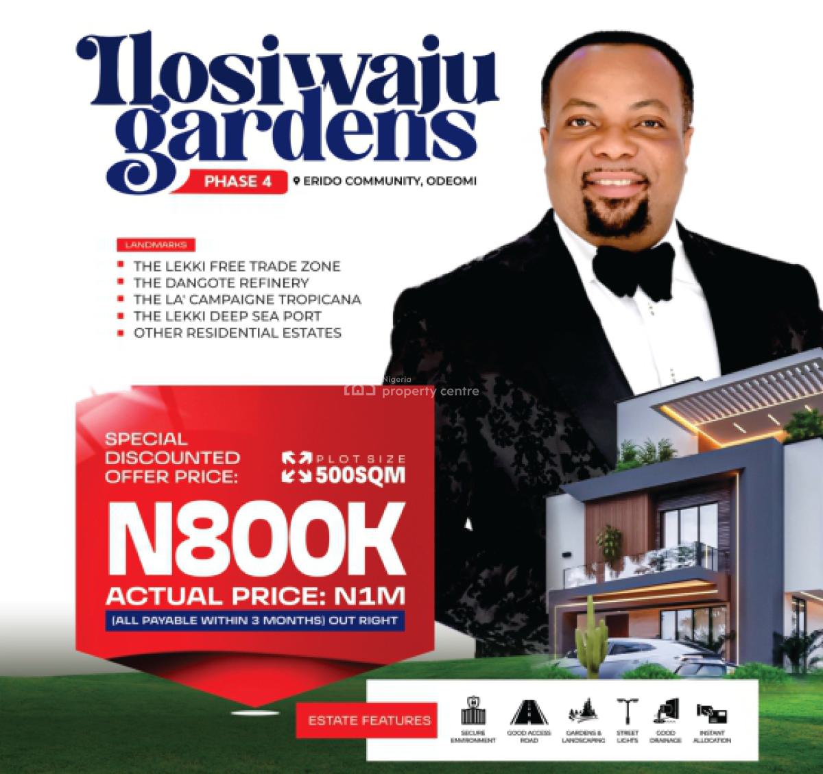 Ilosiwaju Gardens Estate Phase 4: Most Affordable Land, Ilosiwaju Gardens 4 By La Campaigne Tropicana in Lekki Free Trade Zone, Ode Omi, Ibeju Lekki, Lagos, Residential Land for Sale