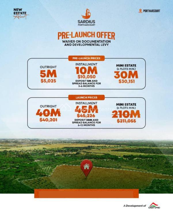 Sardius Estate, Naf Harmony Estate, House 3b Road 21, Trans Amadi 500102,, Port Harcourt, Rivers, Residential Land for Sale