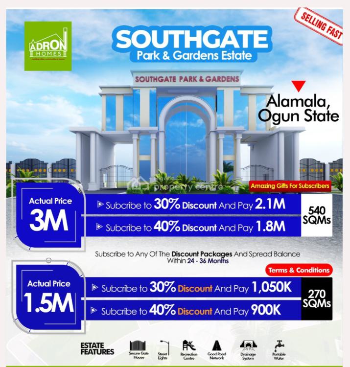 Estate Land, After Army Check Point, Southgate Park and Gardens Estate, Alamala, Abeokuta South, Ogun, Mixed-use Land for Sale