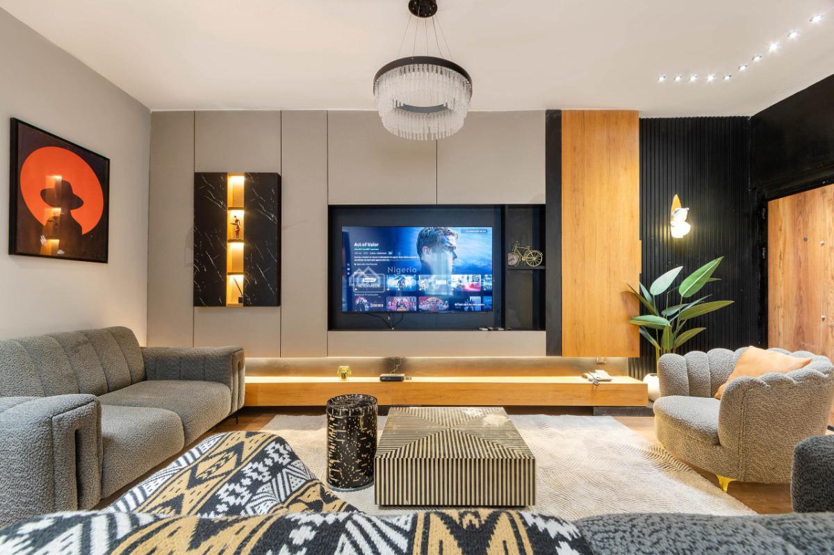 Premium 2 Bedrooms Apartment with Swimming Pool and Ps5(at Extra Cost), Adesegun Okunuga Street, Lekki Phase 1, Lekki, Lagos, Flat / Apartment Short Let