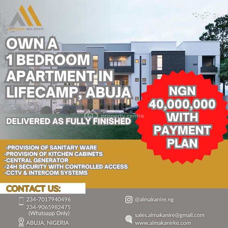 For Sale: Offplan: 1 Bedroom Apartments, Life Camp, Abuja | 1 Beds.