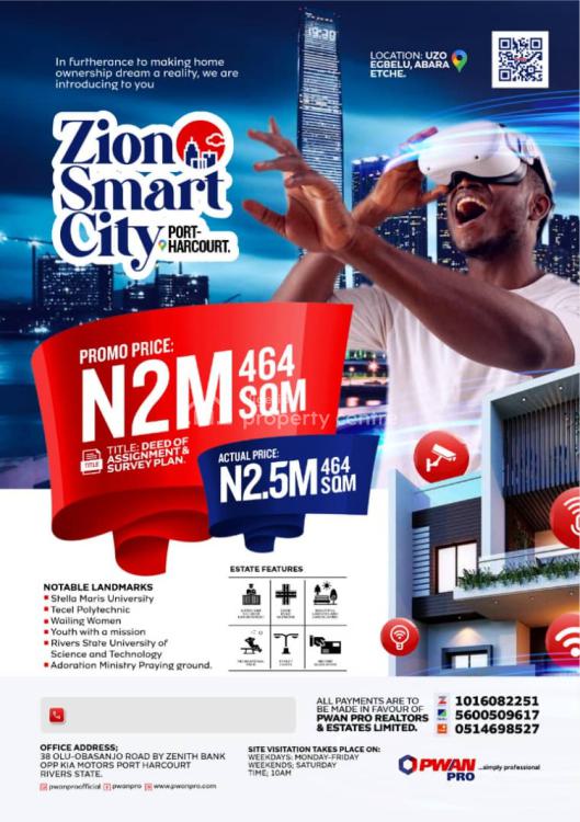 For Sale Buy Land At Zion Smart City, Nestled In The Serene Uzo Egbelu