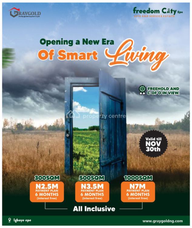 Affordable Land with Registered Survey, Freedom City Estate, Igboye, Epe, Lagos, Residential Land for Sale