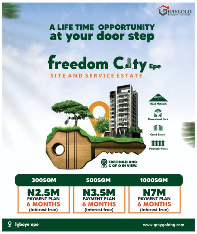 Affordable Land with Registered Survey, Freedom City Estate, Igboye, Epe, Lagos, Residential Land for Sale