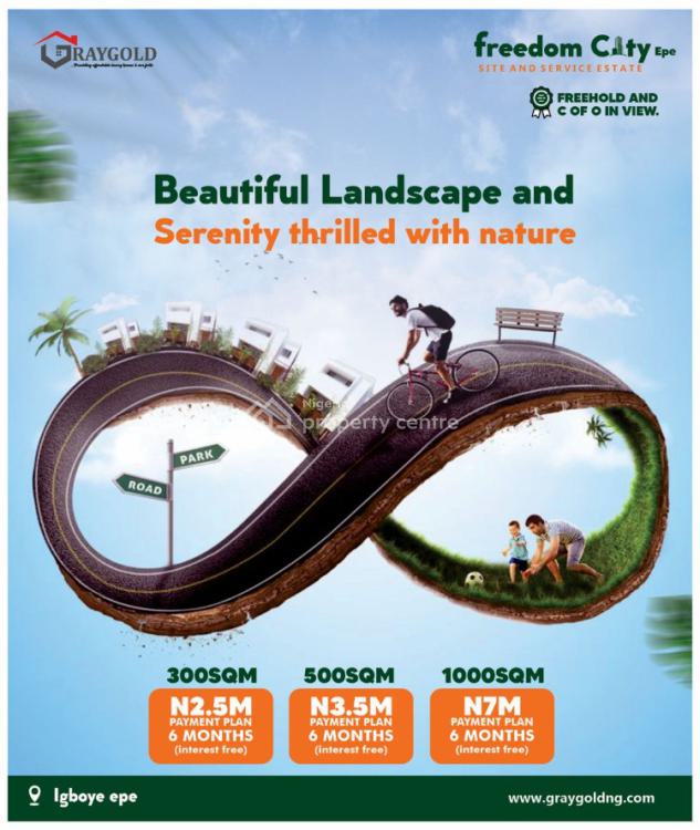 Affordable Land with Registered Survey, Freedom City Estate, Igboye, Epe, Lagos, Residential Land for Sale