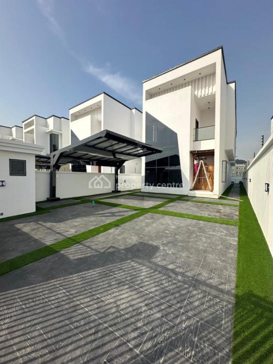 Well Built 5 Bedroom Fully-detached Duplex with Bq & Pool, Chevron, Lekki, Lagos, Detached Duplex for Sale
