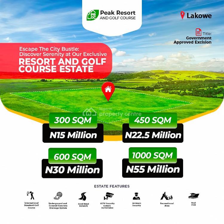 C of O Land, Peak Resort and Golf Course Estate, Lakowe, Ibeju Lekki, Lagos, Residential Land for Sale