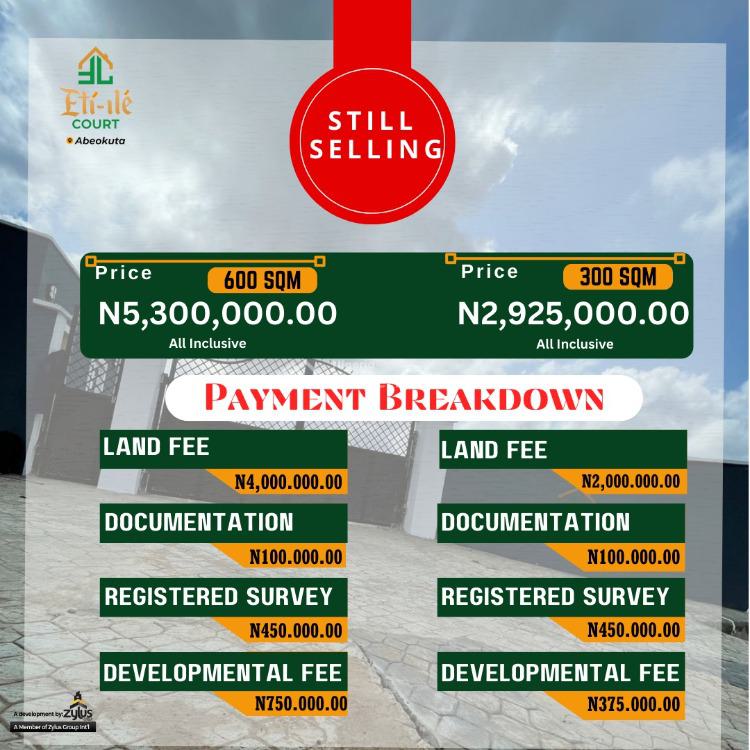 Eti Ile Court, Ogun Radio, Along Lafenwa-ayetoro Road, Abeokuta North, Ogun, Residential Land for Sale