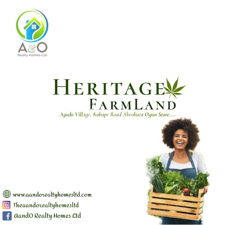 Heritage Farm Land, Agodo Village, Along Kobape Road, Abeokuta South, Ogun, Land for Sale