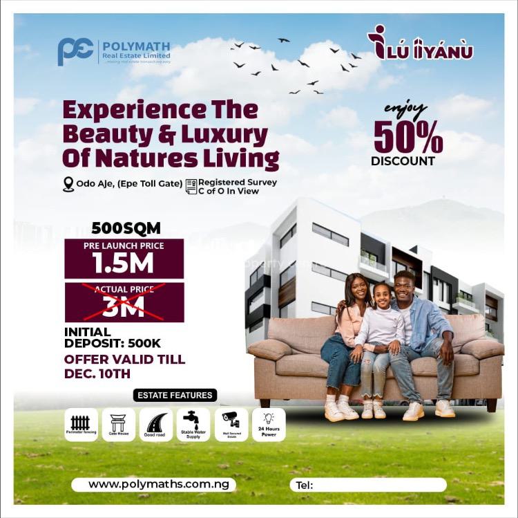 a Buy and Build Land Close to The Road, Odo Aje, Epe, Lagos, Mixed-use Land for Sale