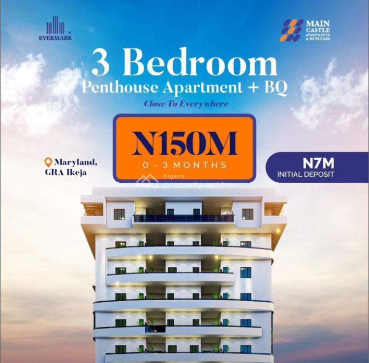 For Sale Luxury 3 Bedroom Apartment Penthouse + Bq, Maryland, Lagos
