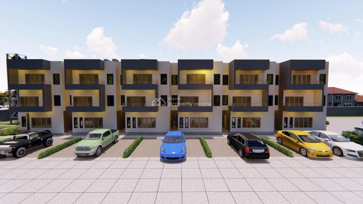 4 Bedrooms Terraced Duplex with 2 Living Rooms with Bq, Guzape District, Abuja, Terraced Duplex for Sale