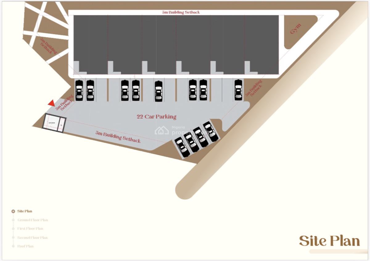 4 Bedrooms Terraced Duplex with 2 Living Rooms with Bq, Guzape District, Abuja, Terraced Duplex for Sale