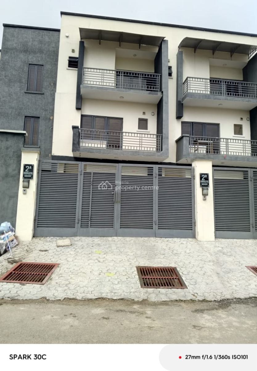 Well Mantained 4 Bedrooms Duplex with Bq, Allen, Ikeja, Lagos, Terraced Duplex for Rent