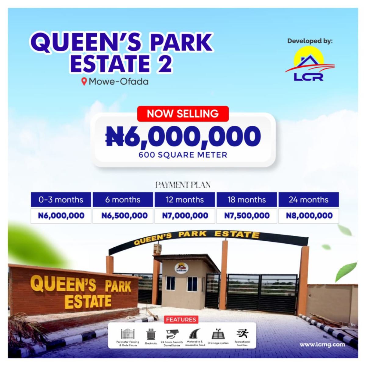 Luxury Estate Land (cofo), Mowe Ofada, Ogun, Residential Land for Sale
