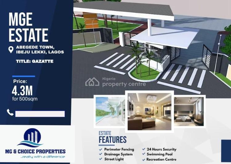 For Sale Gezetted Land, Mge Estate Elerange( Where The 4th Proposed