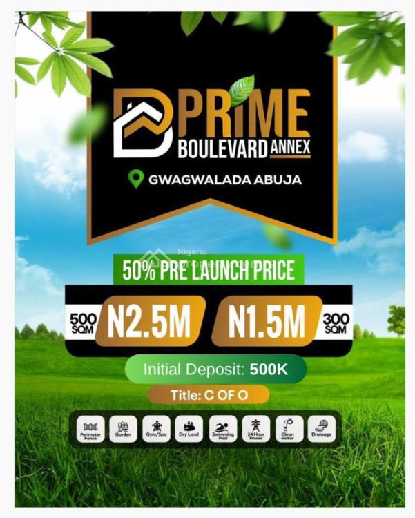 For Sale 500 Sqms Land With C Of O Facing The Express, Gwagwalada