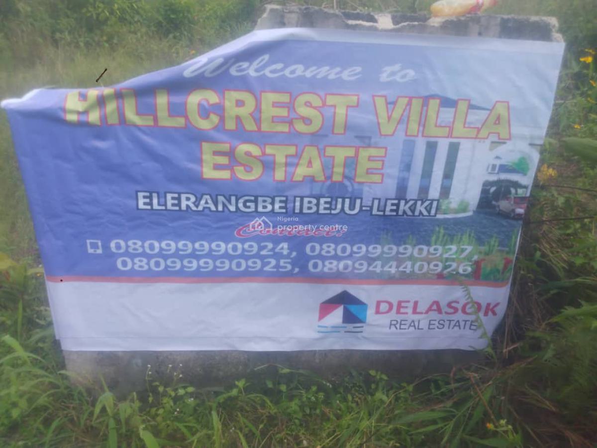 Land Promo, Buy 1,get 1 Free, Hillcrest Villa Estate, Eleranigbe, Ibeju Lekki, Lagos, Land for Sale