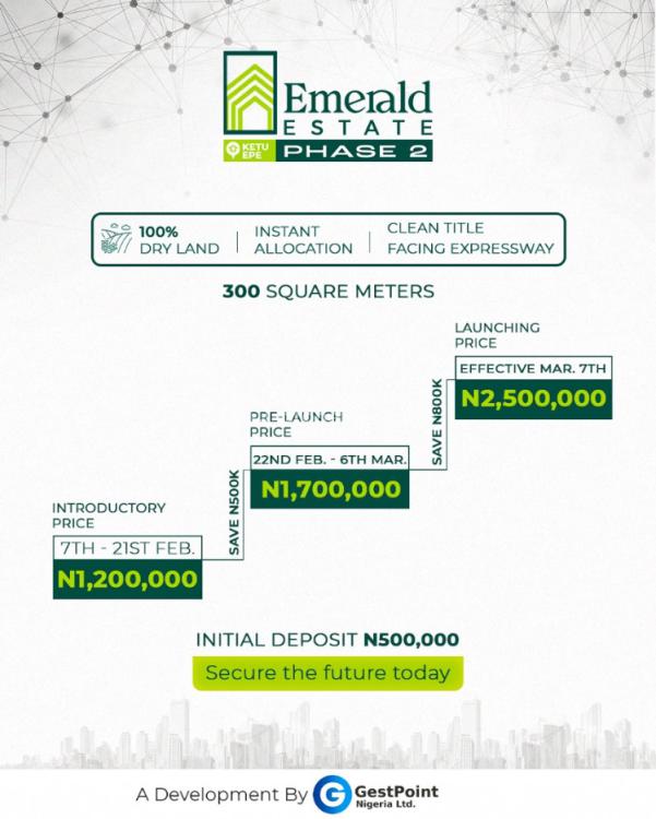 Plots of Land, Emerald Estate Phase  2, Epe, Lagos, Residential Land for Sale