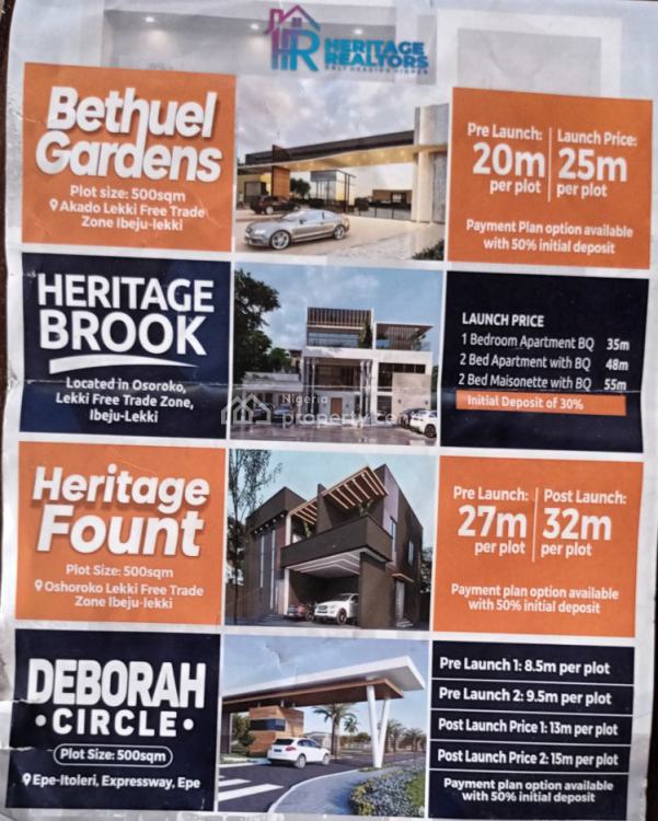 Expanse of Lands, Bethuel Gardens, Lekki Free Trade Zone, Lekki, Lagos, Mixed-use Land for Sale