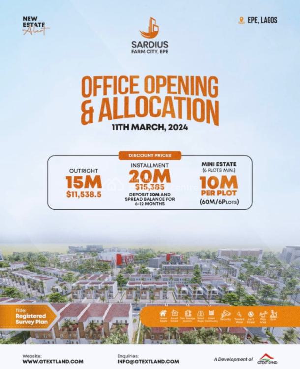 9th Anniversary Promotion of Affordable Luxury Plots, Sardius Estate, Old Isiwo Road, Igbodu, Epe, Lagos, Mixed-use Land for Sale
