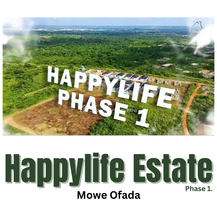 Happylife Estate C of O Land, Along Paragon Estate Road, Mowe, Obafemi Owode, Ogun, Residential Land for Sale