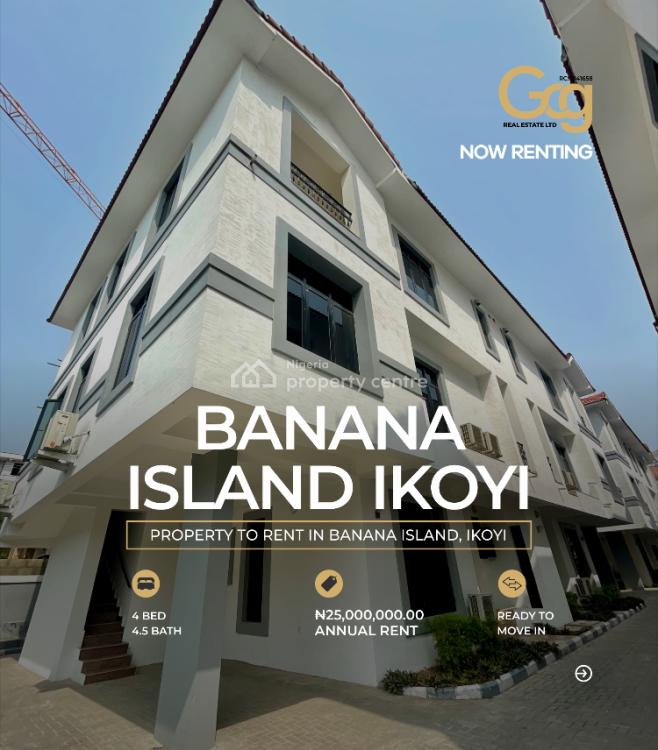 For Rent Luxurious 4 Bedroom Terrace Apartment, Banana Island, Ikoyi
