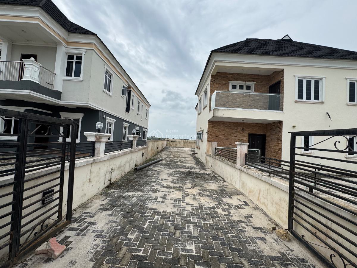 New 3 Bedroom Duplex with a Waiting Room in a Secured Estate, Amen Estate Phase 2, Ibeju Lekki, Lagos, Semi-detached Duplex for Rent