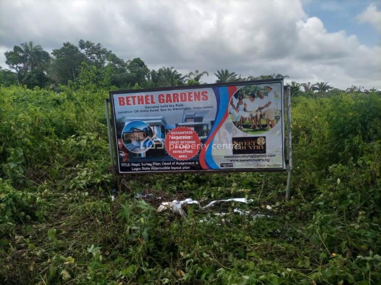 Be a Land Owner Over 70 Estate, Off Oriba Road, Epe, Lagos, Land for Sale