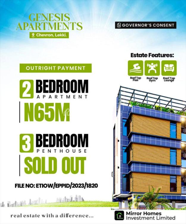 Beautiful Built Luxury Apartment Consist of 11 Unit 2 Bedroom Apartment, Madam Juliana Close, Chevron Drive, Lekki, Lagos, House for Sale