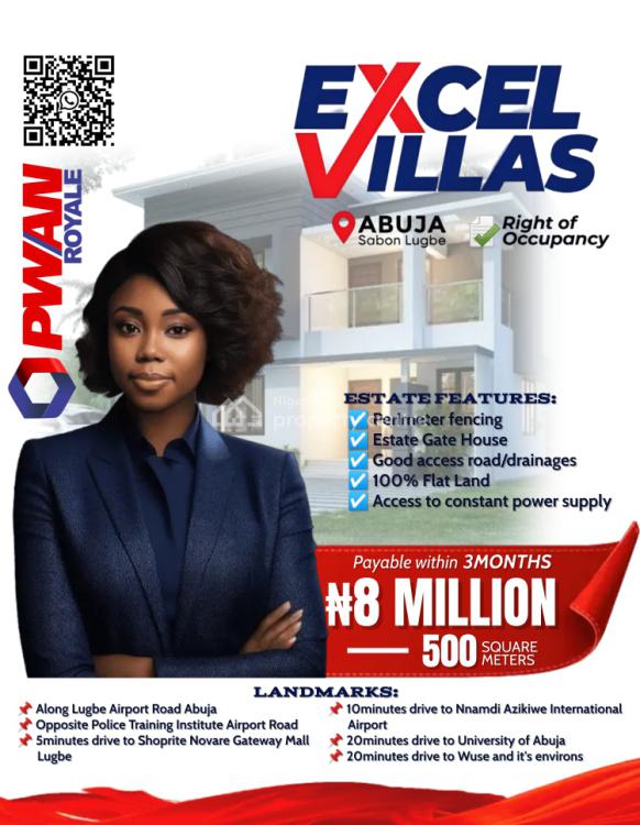 500sqm Plot of Land, Opposite Police Institute, Airport Road, Lugbe District, Abuja, Mixed-use Land for Sale
