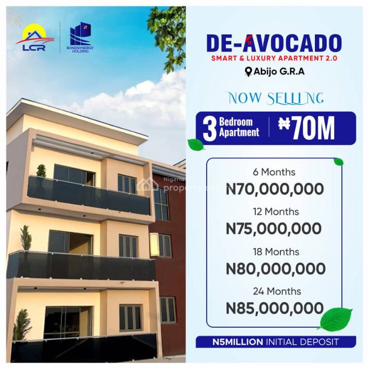 De-avocado Luxury and Smart Home with Up to 3 Bedroom, Inside Chois Garden Estate), Abijo Gra, Abijo, Lekki, Lagos, Block of Flats for Sale