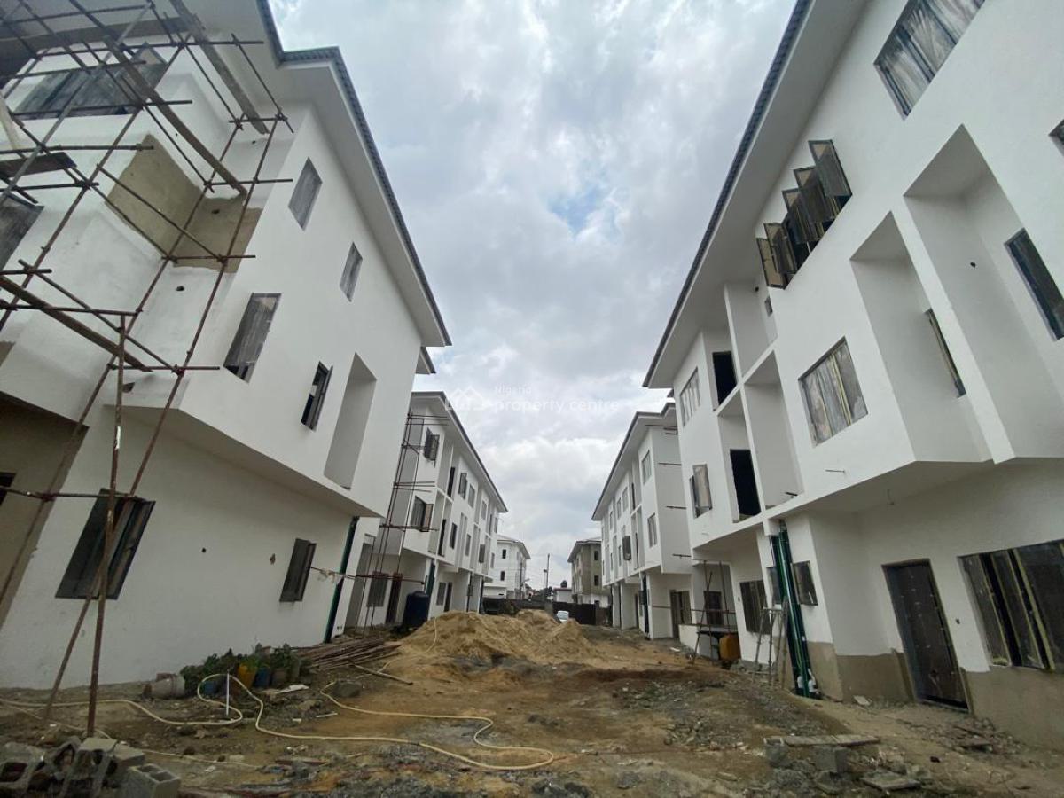4 Bedrooms Terraced Duplex with a Room Bq, Awuse Estate, Opebi, Ikeja, Lagos, Terraced Duplex for Sale
