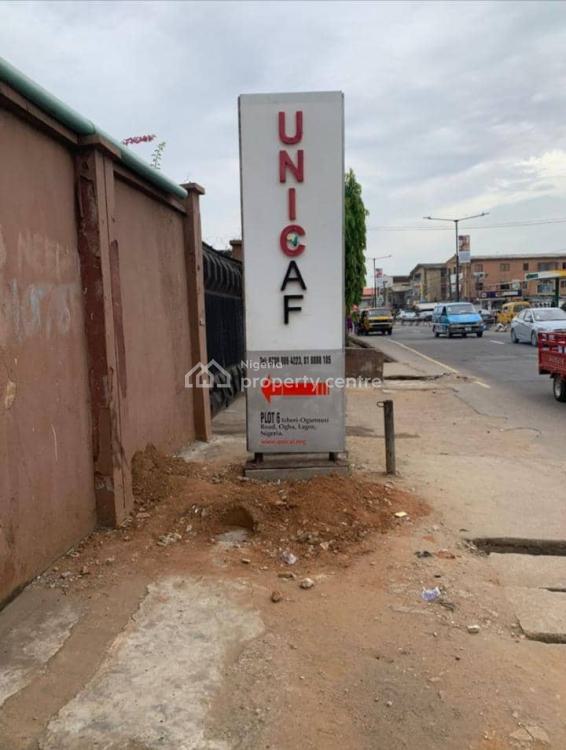 Two Storey Building and a Bungalow at The Back, Along Ogunnusi Road, Ogba, Ikeja, Lagos, Block of Flats for Sale