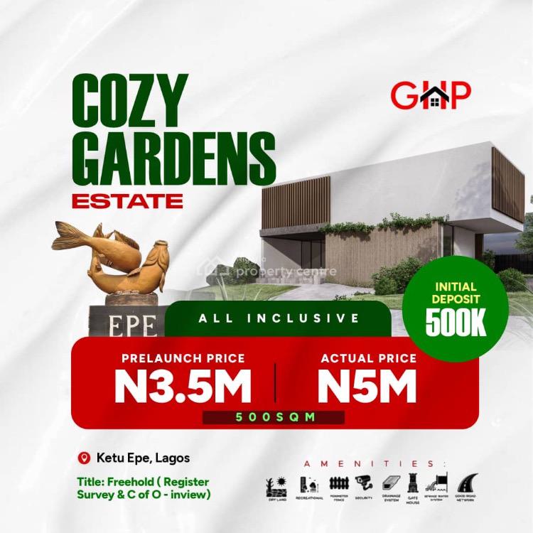 300 Sqm and 500 Sqm Land, Ketu, Epe, Lagos, Residential Land for Sale