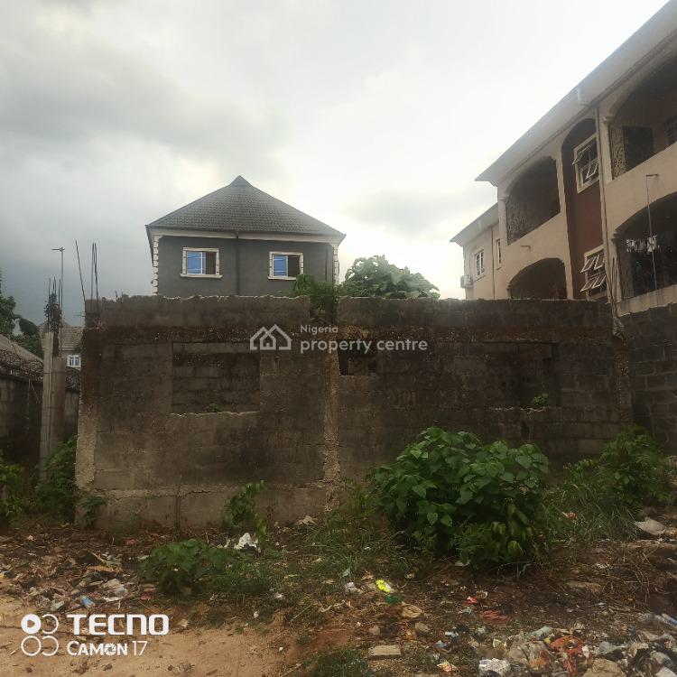 One Plot of Land with an Uncompleted Decked Structure Fenced Round, Divine Neighborhood Estate Uruatta By Egbu Off Mcc Toronto Road Safety, Owerri Municipal, Imo, Residential Land for Sale