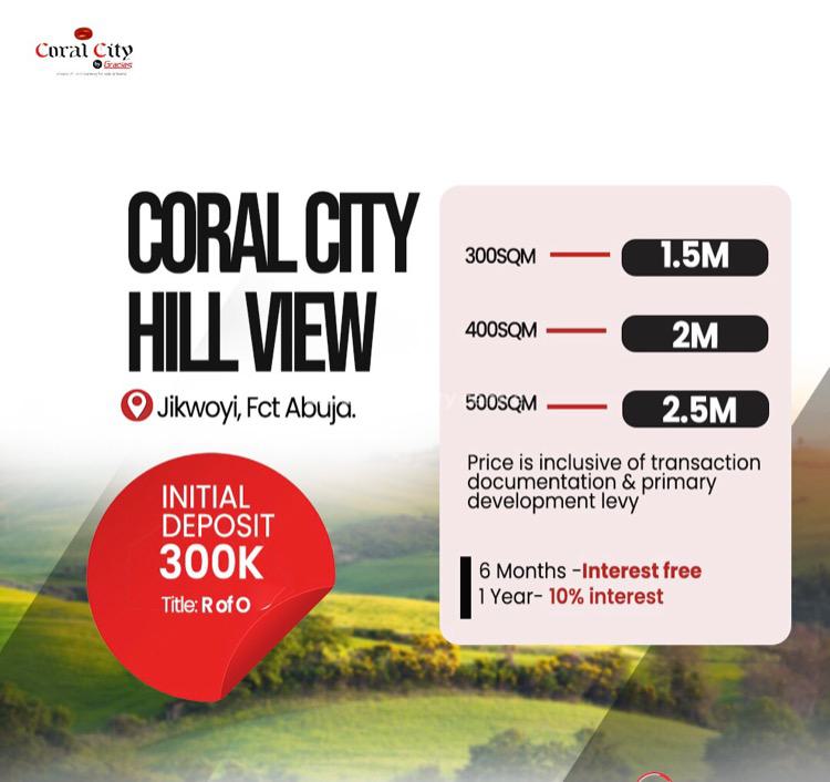 Land, Coral City Hill View, Jikwoyi, Abuja, Residential Land for Sale