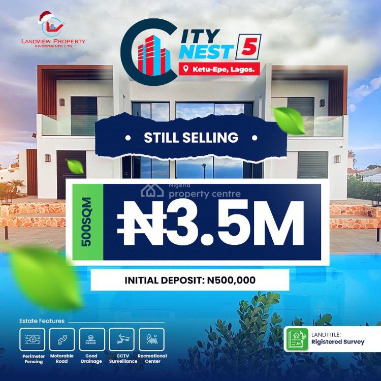 For Sale Fast Selling Residential Land, City Nest Phase 5 Estate With