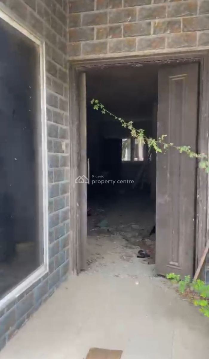 Solid 4 Bedroom Terraced House with Bq (carcass), Lekki Pearl Estate, Behind Blenco Supermarket, Sangotedo, Ajah, Lagos, Terraced Duplex for Sale