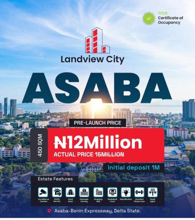 Beautiful Landview Property, Land View Estate, Asaba, Delta, Mixed-use Land for Sale
