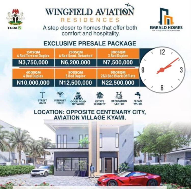For Sale Wingfield Aviation Residence Land, Beside Customs Estate And