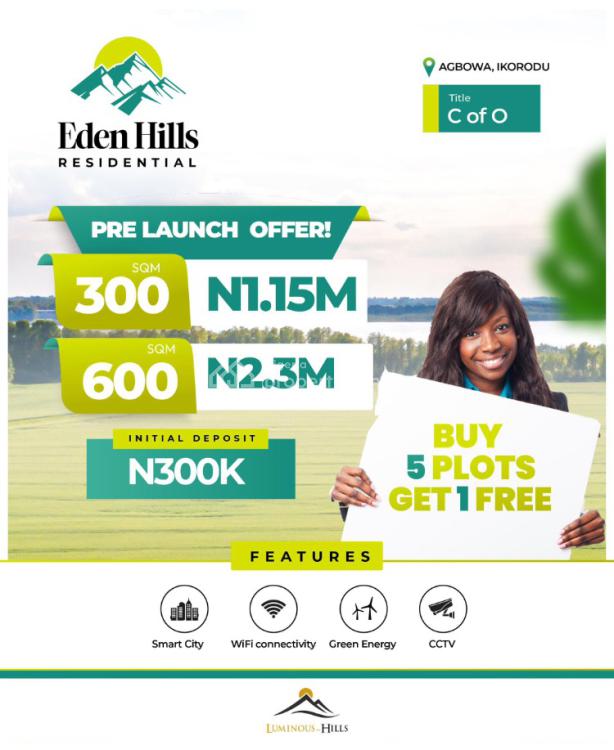 For Sale 15 Hectares Of Land With C Of O, Eden Hills Residential