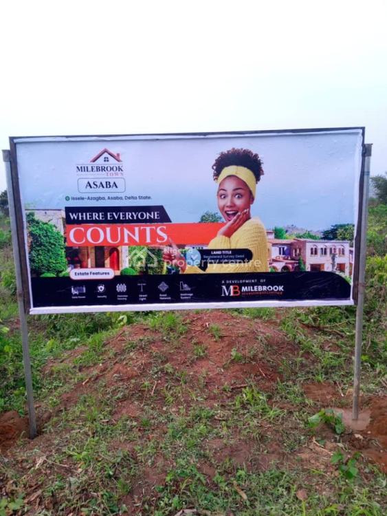 Most Secured and Accessible Land with Good Road Network, Milebrook Estate, Asaba, Delta, Residential Land for Sale