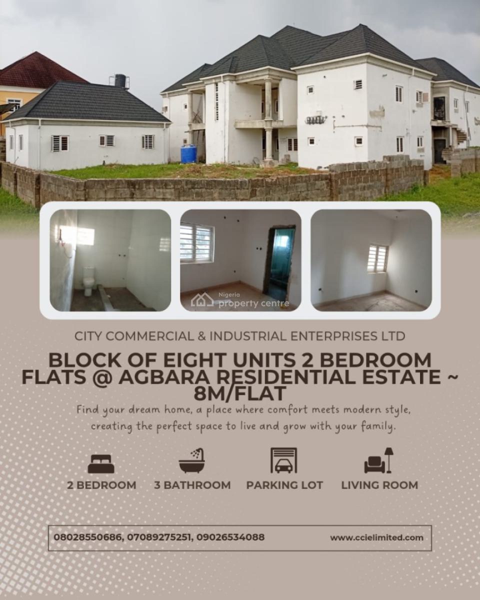Block of 8 Luxury Flats with Bqs, Agbara Residential Estate, Agbara, Ado-odo/ota, Ogun, Flat / Apartment for Rent