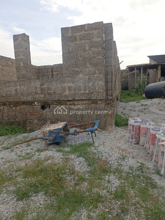 4 Bedroom Semi-detached Duplex Carcass, By Nut, Lugbe District, Abuja, Semi-detached Duplex for Sale