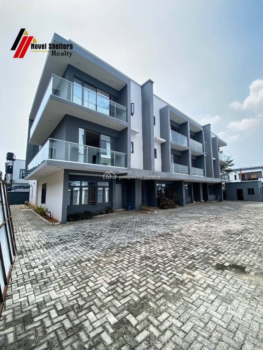 Luxury 4 Bedroom Terrace House with Attached Bq, Chevron, Lekki, Lagos, Terraced Duplex for Sale